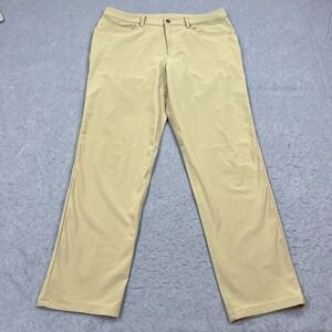 Lululemon ABC Pant Mens 34x31 (Actual 36) Beige Trench Relaxed Warpstreme M5949S